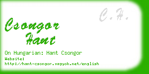 csongor hant business card